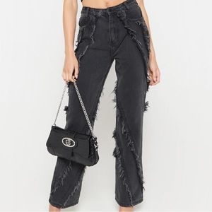 Luxe To Kill Washed Frayed Jeans